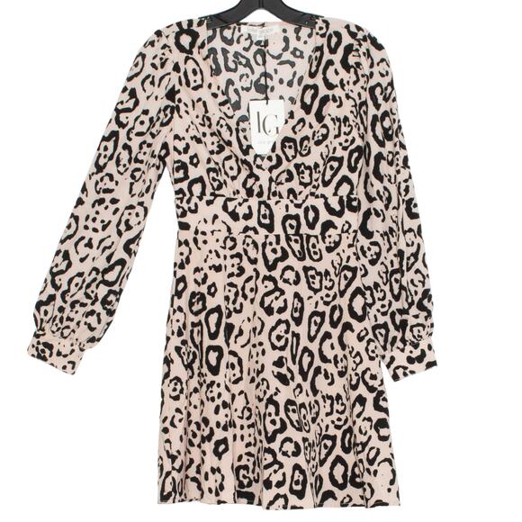 NWT Lola Grace Dress Leopard Y2K Mob Wife Retro Glam Bold Statement Loud XS - Picture 5 of 5